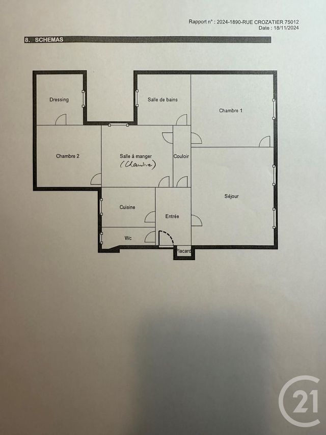 Appartement F4 à vendre PARIS