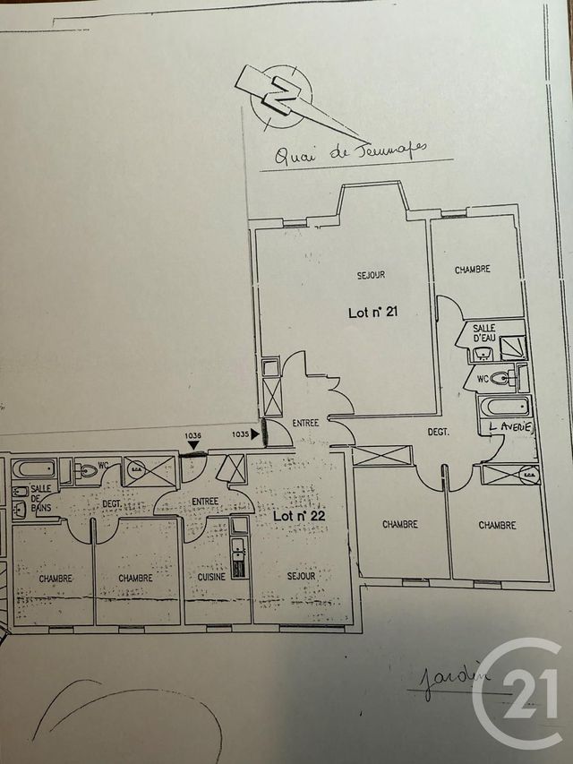 Appartement F7 à vendre - 7 pièces - 144.0 m2 - PARIS - 75010 - ILE-DE-FRANCE - Century 21 Parmentier - Saint Maur