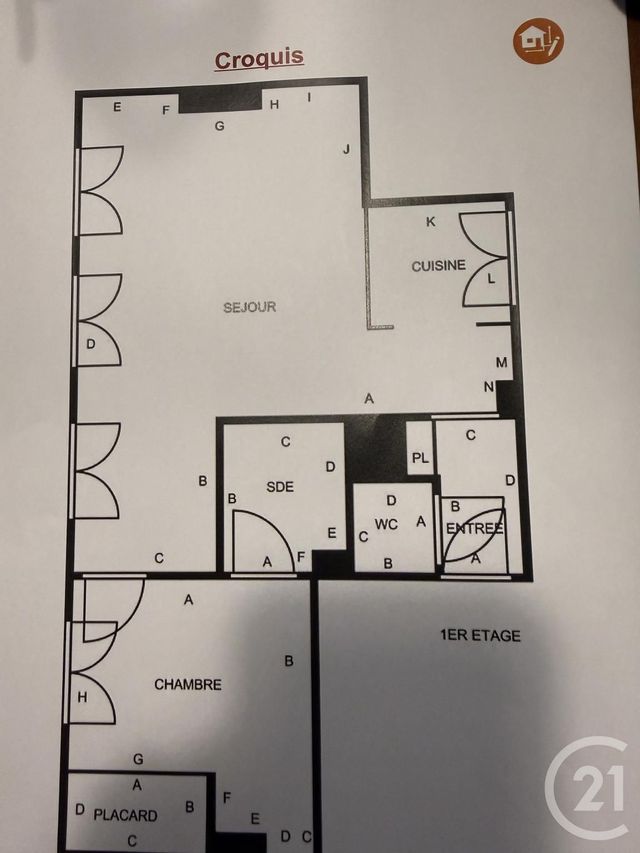 Appartement F2 à vendre - 2 pièces - 50.0 m2 - PARIS - 75011 - ILE-DE-FRANCE - Century 21 Parmentier - Saint Maur