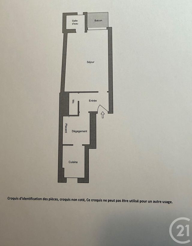 Appartement F1 à vendre - 1 pièce - 33.12 m2 - PARIS - 75011 - ILE-DE-FRANCE - Century 21 Parmentier - Saint Maur