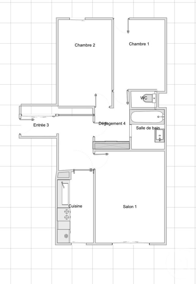 Appartement F3 à vendre - 3 pièces - 57.51 m2 - PARIS - 75011 - ILE-DE-FRANCE - Century 21 Parmentier - Saint Maur